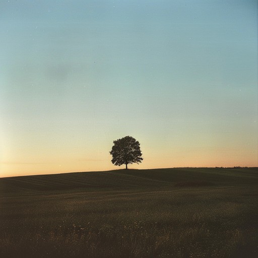 This instrumental track encapsulates the essence of longing and the vast, open landscapes of the rural heartlands, evoking emotions tied to solitude and introspection. The song progresses with a restrained, thoughtful pace, expressing the depth of rural somberness through the sound of a classic acoustic guitar set against a backdrop of distant hills at dusk.