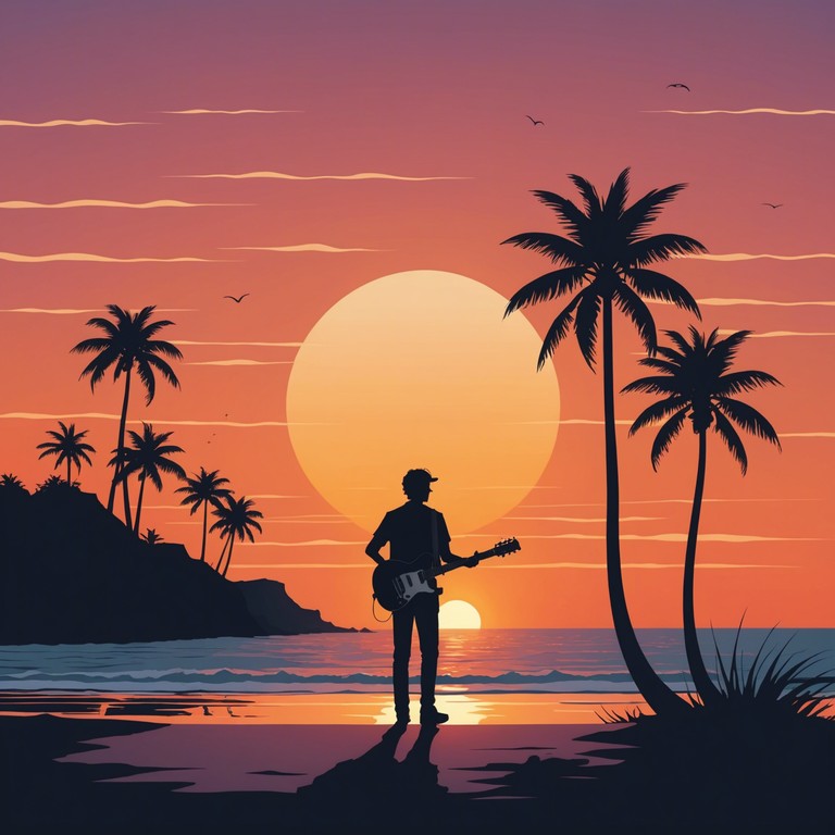 Envision a serene sunset at a bustling yet peaceful brazilian beach, where the cool breeze mingles with rhythmic samba sounds creating an ambiance of laid back joy and relaxation. The gentle beats are designed to sooth the spirit and inspire a sense of contentment and serenity.