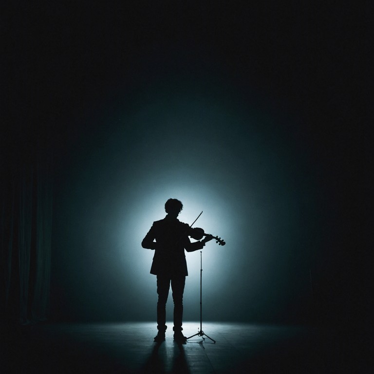 This composition uses staggered string sections alongside menacing brass blows to evoke a sense of impending doom and lurking danger. Ideal for dramatic scenes or suspense building in movies or theatrical performances. The progression leads to a climax that leaves the listener on the edge of their seat, enveloped in the dark waves of foreboding melodies.