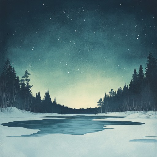 An evocative instrumental piece blending traditional finnish melodies with modern pop elements, capturing the profound beauty and melancholy of nordic winter landscapes. The song unfolds with lush synths and poignant harmonies, taking the listener on an emotional journey through vast frozen vistas under the aurora skies.