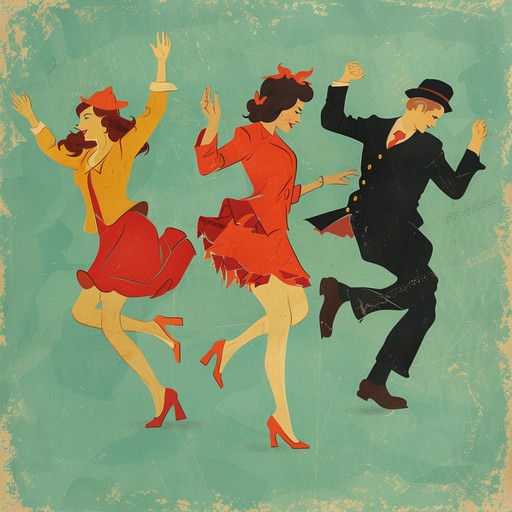 Transport yourself to a joyous swing era blended with lively circus vibes, featuring playful instruments and a nostalgic feel.