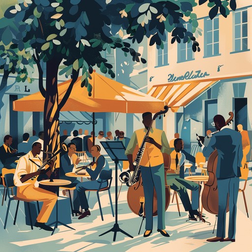 This exuberant jazz track celebrates the vibrancy of sunny afternoons, capturing lighthearted energy with its energetic rhythms and joyful piano solos. The interplay of instruments creates an atmosphere that is both uplifting and sophisticated, perfect for adding a touch of cheer to any summer day