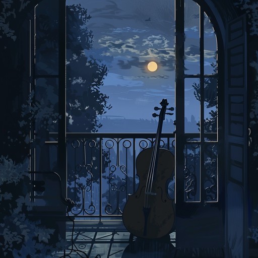 Revisiting a similar theme, this alternative version delves deeper into the emotional nuances of a secret love affair. The cello's strings vibrate with longing, crafting an atmosphere thick with romance and unspoken desires. Enhanced by subtle echoes and soft reverberations, the piece invites the listener to lose themselves in the depths of late night whispers and shadows.