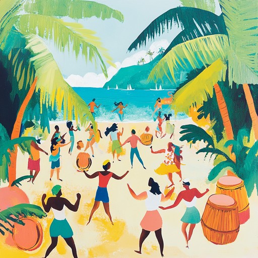 Discover vibrant steel drums and infectious rhythms that embody the lively atmosphere of a tropical beach celebration, ideal for summer festivities and joyful gatherings.