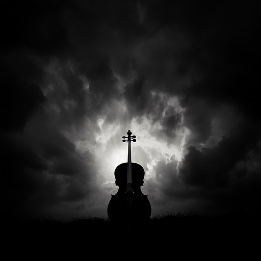 A haunting instrumental piece that takes the listener on a journey through a realm of shadows and uncertainty, building dramatic tension with each note, evoking feelings of despair and intrigue.