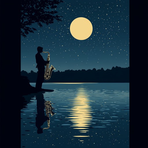 An instrumental piece that weaves ethereal jazz melodies with soulful rhythms, evoking the serene beauty of moonlit nights. Soft piano chords float over gentle saxophone harmonies, creating an atmosphere of tranquility and introspection. The music flows like a quiet river reflecting the shimmering stars, inviting listeners to drift into a dreamlike state.