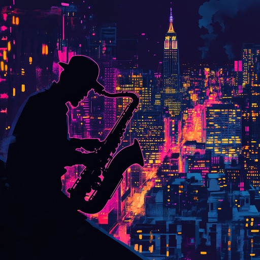 A vibrant jazz house instrumental featuring confident saxophone melodies over energetic urban beats, evoking the energy and sophistication of nightlife in the city.