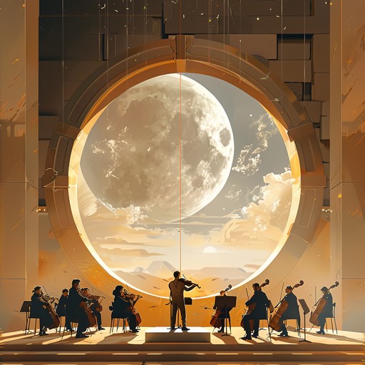 Experience a grand orchestral arrangement that traverses different eras, highlighting humanity's epic achievements and futuristic aspirations in a symphonic saga.