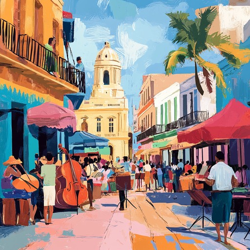 This bright composition captures the essence of a sunny day in havana with its cheerful, infectious rhythms and lively melodies, blending traditional latin rhythms with the improvisational spirit of jazz.