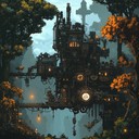 mystical industrial rock blending enchanting and raw elements