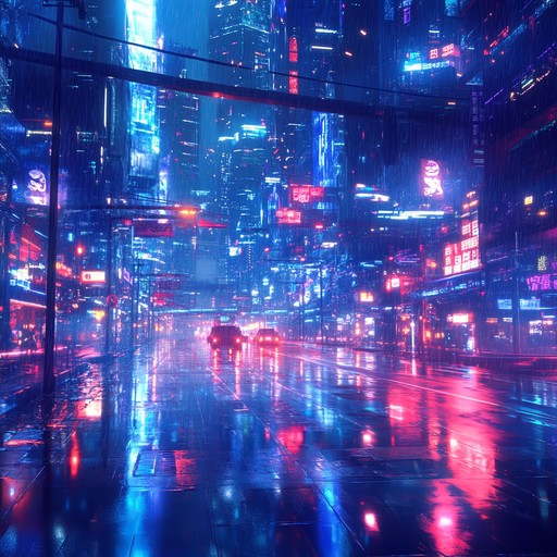 Explore the tranquil side of a futuristic city through ambient sounds. Soft synths and gentle pulses of light create a peaceful atmosphere amidst the high tech urban environment. Perfect for moments of reflection and calm.