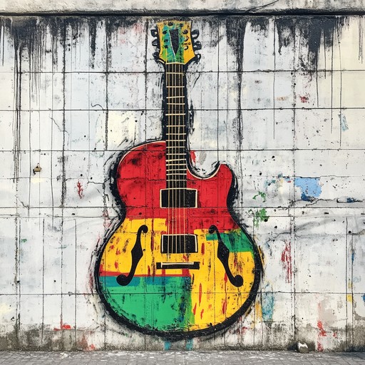 A vigorous instrumental track merging classic reggae rhythms with edgy electric guitar riffs and powerful basslines, capturing the essence of resistance and bold defiance
