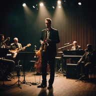 uplifting jazz piece with energetic beats