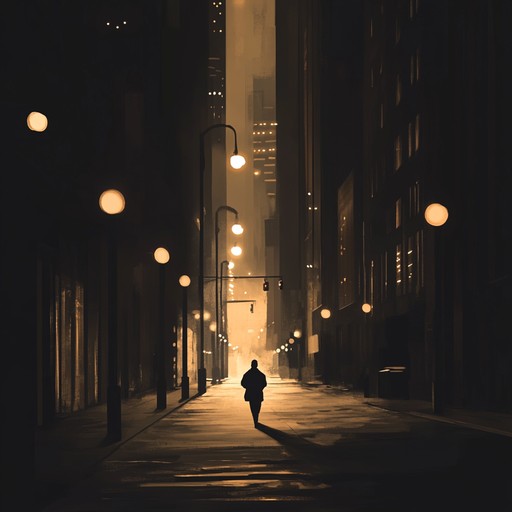 An instrumental hiphop track that evokes feelings of loneliness and introspection while wandering through empty city streets at night. The melancholic melodies blend with subtle beats to create an atmosphere of urban solitude.