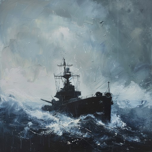 A melancholic instrumental piece featuring somber and haunting melodies, capturing the solitude and somber reflection of the russian navy. The track creates a deep, immersive atmosphere using rich harmonics and subtle, eerie undertones, conjuring images of vast, desolate seascapes and the weight of maritime legacy.