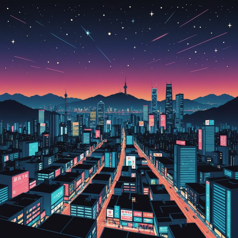 This track blends hypnotic rhythms with the infectious energy of k pop, creating a surreal journey through neon lit streets of seoul. The song uses layered synths to emulate the bustling city life, while maintaining a dreamy atmosphere to captivate the mind and senses.