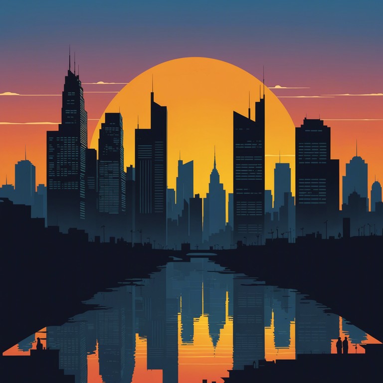 This track captures the essence of a vibrant city sunset, merging the nostalgic sounds of soulful funk with the intensity of rock. Featuring a funky guitar as the star, it weaves through dynamics seamlessly, representing the changing colors of the sky and the rhythmic heartbeat of the city streets.