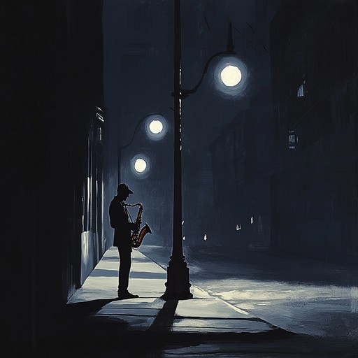 An instrumental track featuring a melancholic saxophone melody, painting the picture of solitary walks through empty urban landscapes under the glow of city lights.