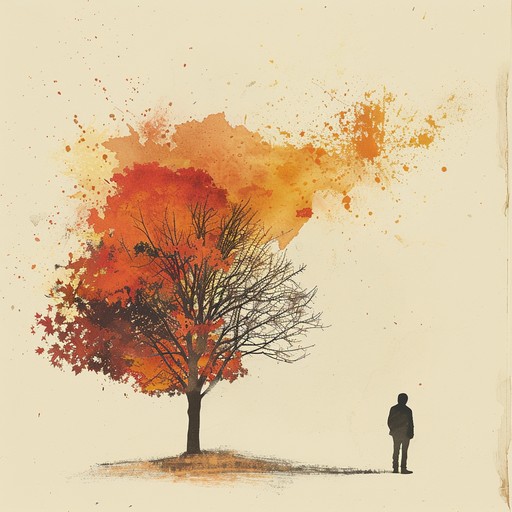 Imagine a delicate, introspective piano melody evoking the serene melancholy of falling autumn leaves and shorter days. The subtle use of reverb to create a sense of solitude and reflection enhances this poignant piece