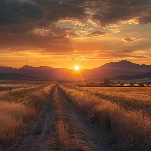 Imagine a quiet evening walk down a country road, accompanied by the soothing rhythms of sertanejo music. The soft guitar strumming captures the warm and sentimental atmosphere, evoking feelings of nostalgia and peace.