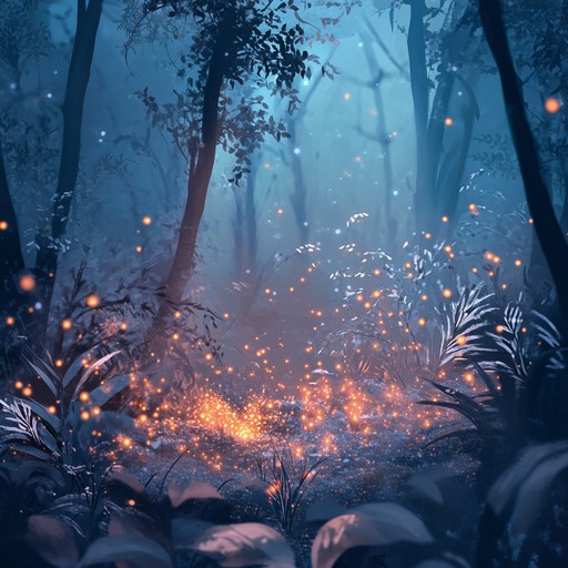 Delicate flute melodies lead you into a dreamlike forest, where each note is a step deeper into an otherworldly realm. Soft strings and harp whispers create a tapestry of sound that shimmers like leaves in a gentle breeze, instilling a sense of wonder and enigmatic beauty with every turn.
