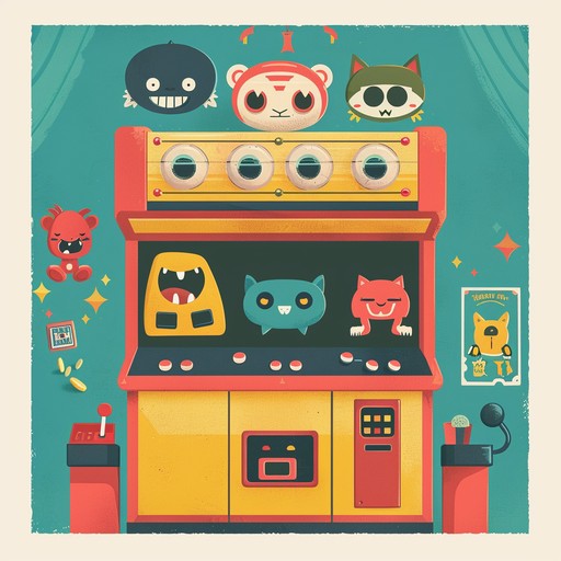 This track evokes the lively ambiance of a vintage arcade filled with the nostalgic charm of carefree summer days, capturing lighthearted melodies intended to uplift and amuse.