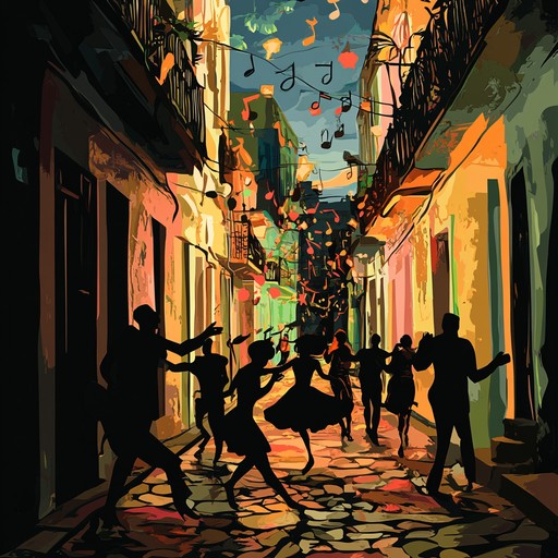 An exhilarating instrumental mambo that captures the essence of a thrilling chase through the lively and narrow streets of havana at night. The piece blends dynamic rhythms with vibrant melodies, invoking imagery of a spirited pursuit amidst the pulsating nightlife and the historic charm of the cuban capital.