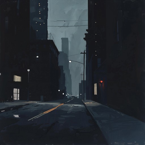 An ambient journey through the city’s lonely streets, echoing with melancholy guitar riffs and subtle synth layers, creating a reflective and melancholic atmosphere. It's a deep dive into urban isolation, capturing the essence of heartache amid towering skyscrapers and bustling, yet solitary, sidewalks.