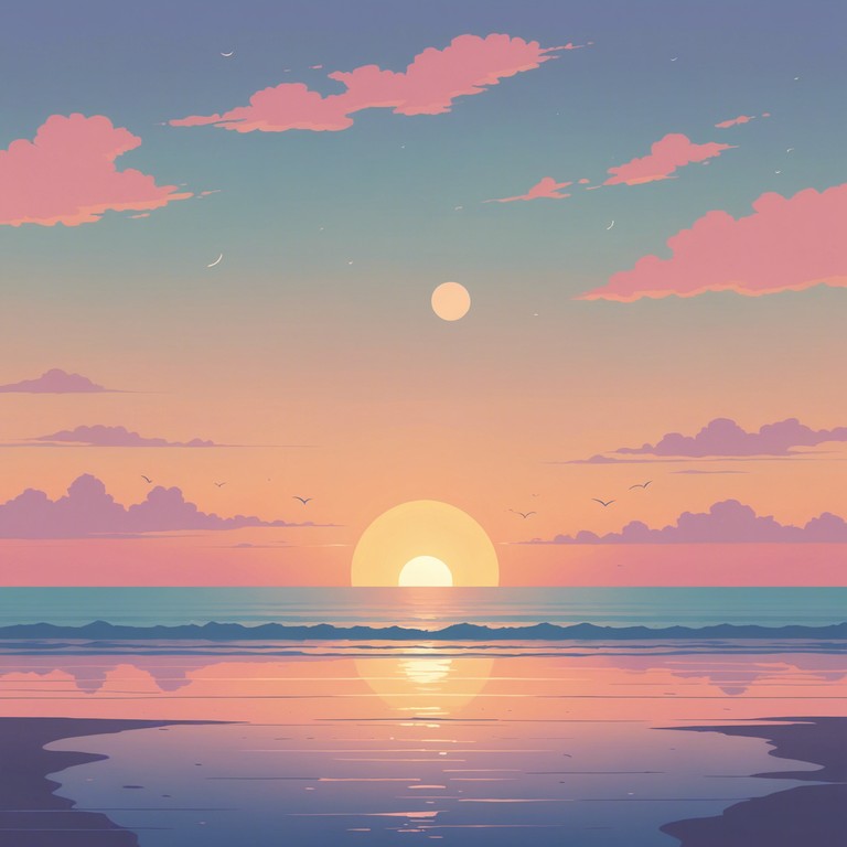 Imagine a serene sunset on a peaceful beach, where the stress of daily life melts away with each wave and the soft, lofi beats set a tranquil mood. This track features soothing rhythms perfect for unwinding or gentle background music at home or work.