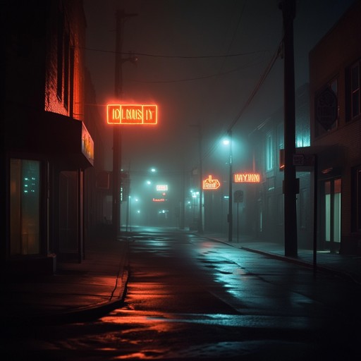 An instrumental dark garage piece that embodies the eerie solitude felt in deserted cityscapes at night, blending deep bass rhythms with ghostly synth melodies to create an unsettling yet captivating atmosphere.