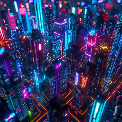 Imagine soaring through a futuristic cityscape under neon lights. The vibrant future bass song captures the essence of modern electronic music with high energy beats and immersive synths. Uplifting arpeggiated patterns and dynamic basslines create an exhilarating listening experience.