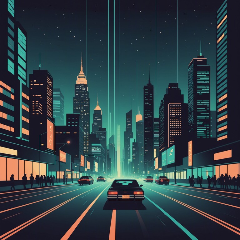 This track embodies a high energy, adrenaline pumping journey through a bustling metropolitan soundscape. It features rapid drum patterns and deep basslines that emulate the feeling of rushing through city streets at night. The soundscape is layered with vibrant electronic effects, creating a palpable sense of urgency and excitement.