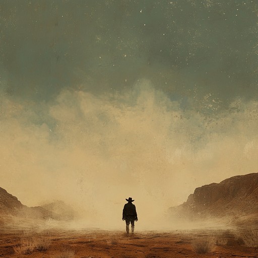 A haunting melody that drifts across an empty, desolate prairie, evoking images of a lone cowboy silhouetted against a fading sun. The track is sparse, allowing the quiet sorrow of the west to permeate each note