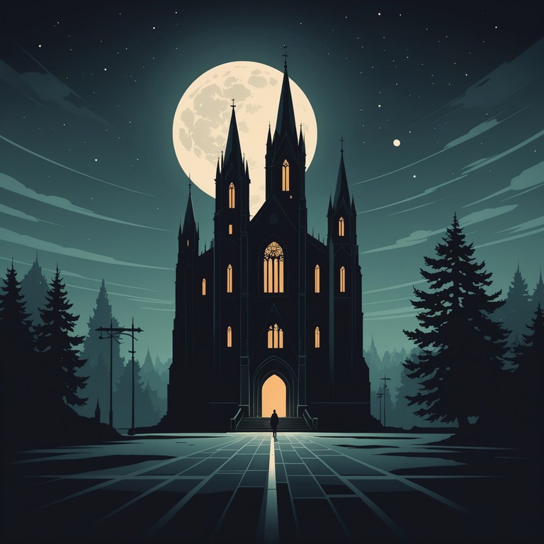 This track utilizes a haunting electric piano melody overlaid with glitchy, sporadic beats to create a sense of uneasy anticipation. The music evokes an image of moonlight casting shadows through stained glass, with a subtle intensity that grows as the track progresses, perfect for a psychological thriller's tense scene.