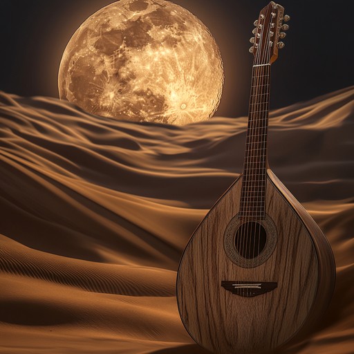 An alluring instrumental piece featuring the haunting sounds of the oud, weaving sensual middle eastern melodies that transport you to a starlit desert night filled with mystery and enchantment