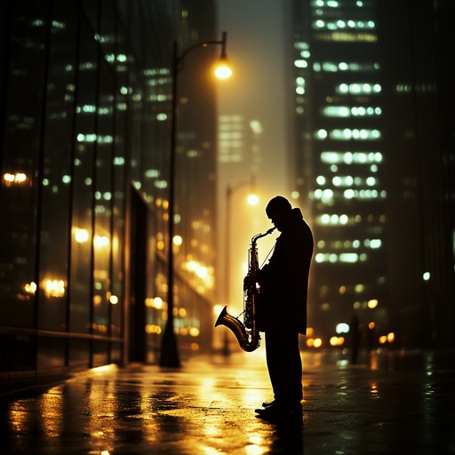 This piece delves into the unseen layers of urban life, using haunting saxophone melodies over atmospheric backdrops to evoke the mystery and emotion hidden within city streets at night.