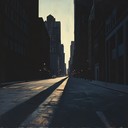 a dark instrumental journey through deserted city streets at night