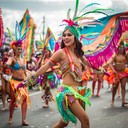 energetic fusion of samba rhythms and carnival exuberance.