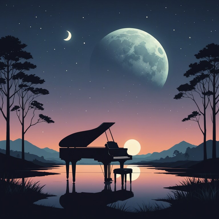 A gentle, reflective composition, perfect for unwinding after a long day. Composed primarily with a delicate piano, it encapsulates the feeling of a peaceful night under a full moon. The melody subtly interplays with minimal, airy background synths, creating a spacious sound that encourages deep relaxation and introspection.