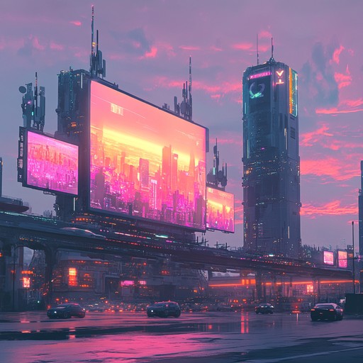 A motivational instrumental piece with captivating synth swells and dynamic rhythms, echoing the optimism and allure found in glowing urban skylines