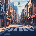 a lively lofi track fusing city beats with oriental tones