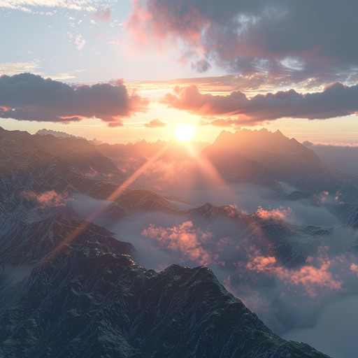 The song captures the essence of a new beginning, symbolized by the sunrise over majestic mountains. It starts with a gentle, hopeful melody that gradually builds into a powerful crescendo, representing overcoming challenges and achieving dreams.