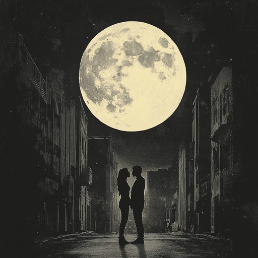 Urban romance encapsulated in soft, dreamy melodies capturing love and nostalgia beneath the city lights