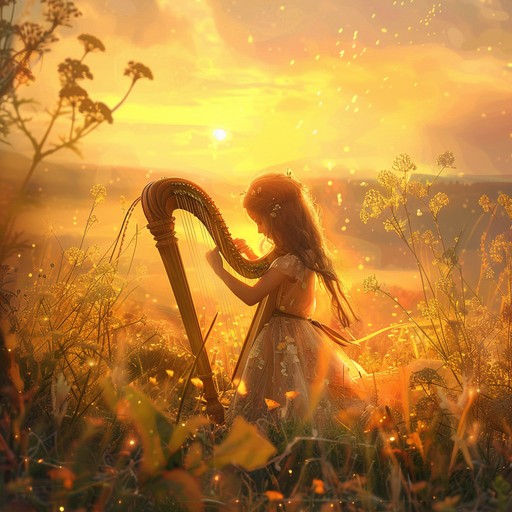 A gentle and soothing melody that gradually builds, evoking the feeling of a beautiful golden sunrise. Soft piano notes and light string accompaniment create a peaceful atmosphere, while a subtle crescendo represents the increasing brightness of the rising sun.