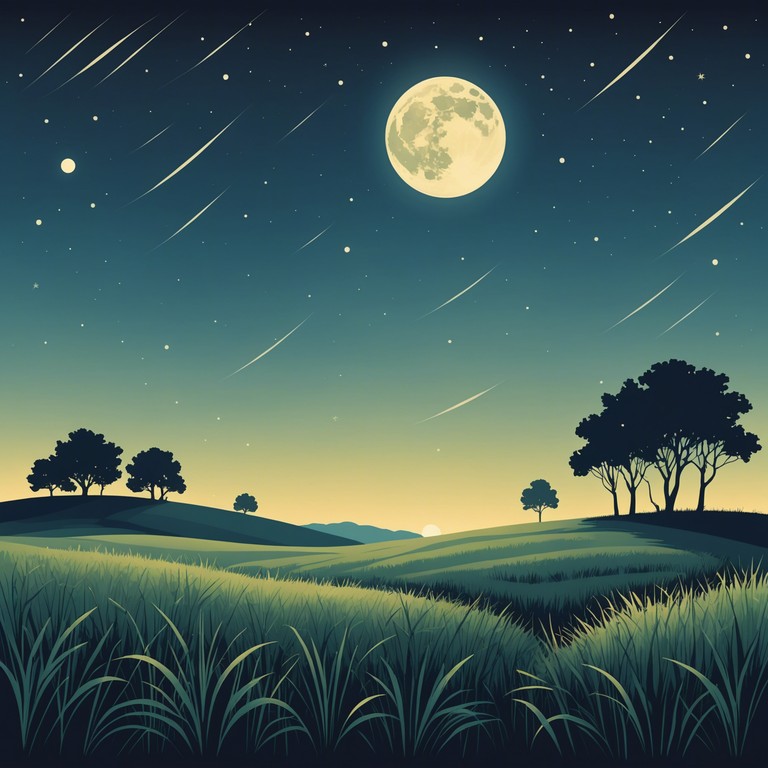 Imagine a gentle tune carrying you across a moonlit meadow, where the hushed whispers of nature blend with a haunting banjo strum. This song evokes a sense of deep contemplation mixed with an underlying thrill of the unknown.