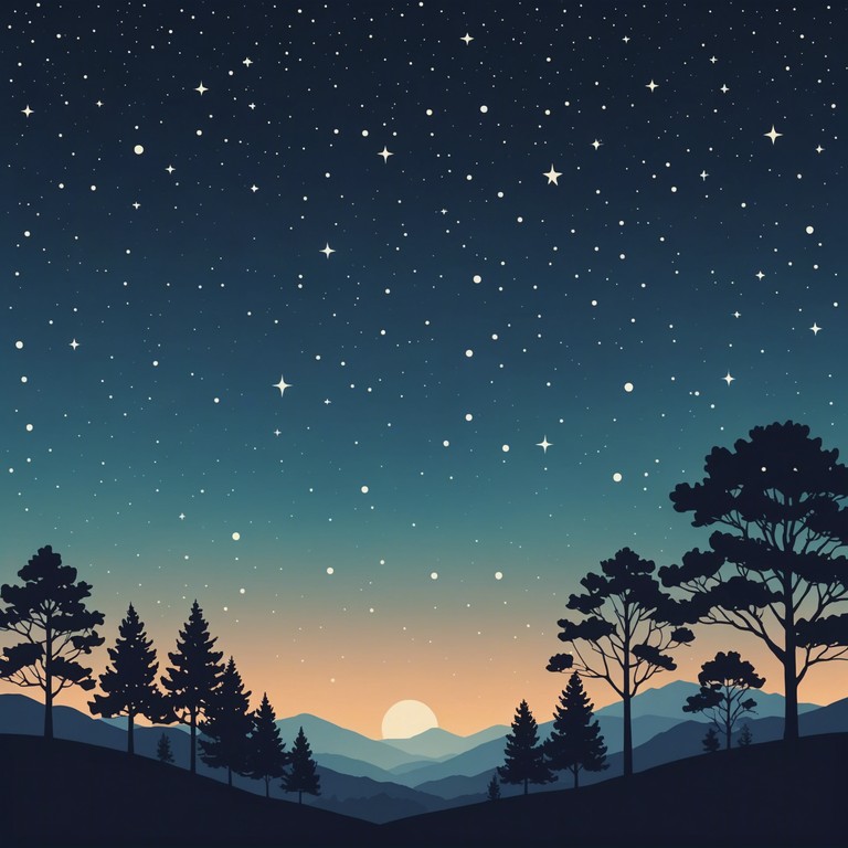 A gentle instrumental composition designed to evoke a sense of peace and deep thought, with a slowly evolving melody that mirrors the quiet complexity of a starlit night. The music is ideal for introspective moments, encouraging the listener to contemplate life's intricate patterns while gazing at the stars.