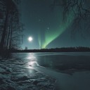 chilled beats under northern lights.