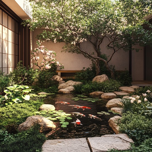 An instrumental track that captures the tranquility of a zen garden on a peaceful afternoon. The song features soft, soothing beats, gentle synth washes, and subtle atmospheric textures, creating a relaxing and meditative atmosphere conducive to introspection and mindfulness. Ideal for moments of reflection and unwinding after a busy day.