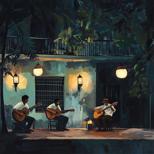 An elegantly crafted rumba instrumental that transports listeners to the serene and sensual moonlit nights of havana. Gentle guitar and sultry piano evoke feelings of nostalgia and elegance, bathed in atmospheric undertones.