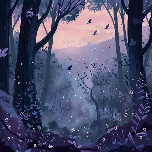 A whimsical and enchanting instrumental nursery rhyme that transports young listeners to a magical forest filled with wonder, accompanied by gentle woodwind melodies and soft percussion. The piece evokes the serene beauty of twilight in an enchanted woodland, making it perfect for bedtime storytelling or peaceful playtime.